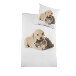 HTI-Living Mikrofaser Bettwäsche 2 teilig 80 x 80 / 135 x 200 Fotodruck 