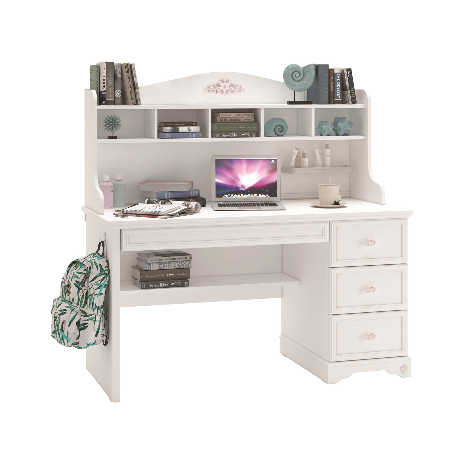 HTI-Living Schreibtisch mit Aufsatz Romantik 