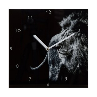 HTI-Living Wanduhr Löwe 