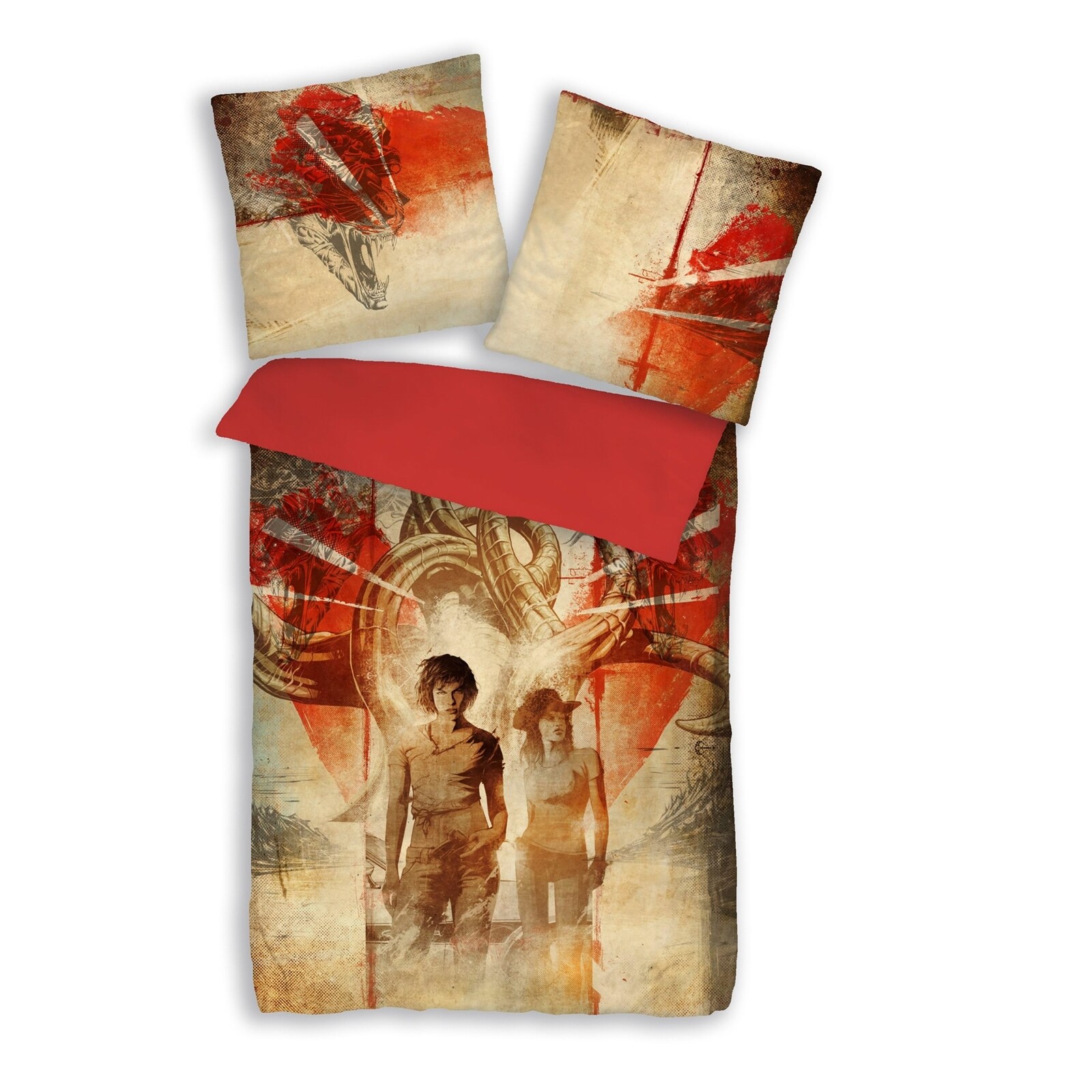 HTI-Living Mako Satin Bettw&auml;sche 2tlg. 135/200 cm Rise and Shine 