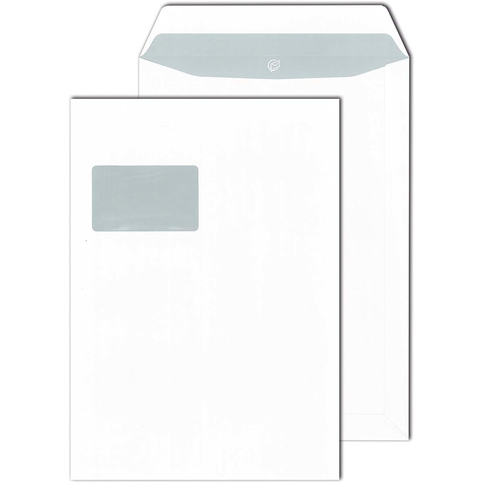 HTI-Living Versandtasche wei&szlig; mit Fenster 250 St., selbstkleb DIN C4 