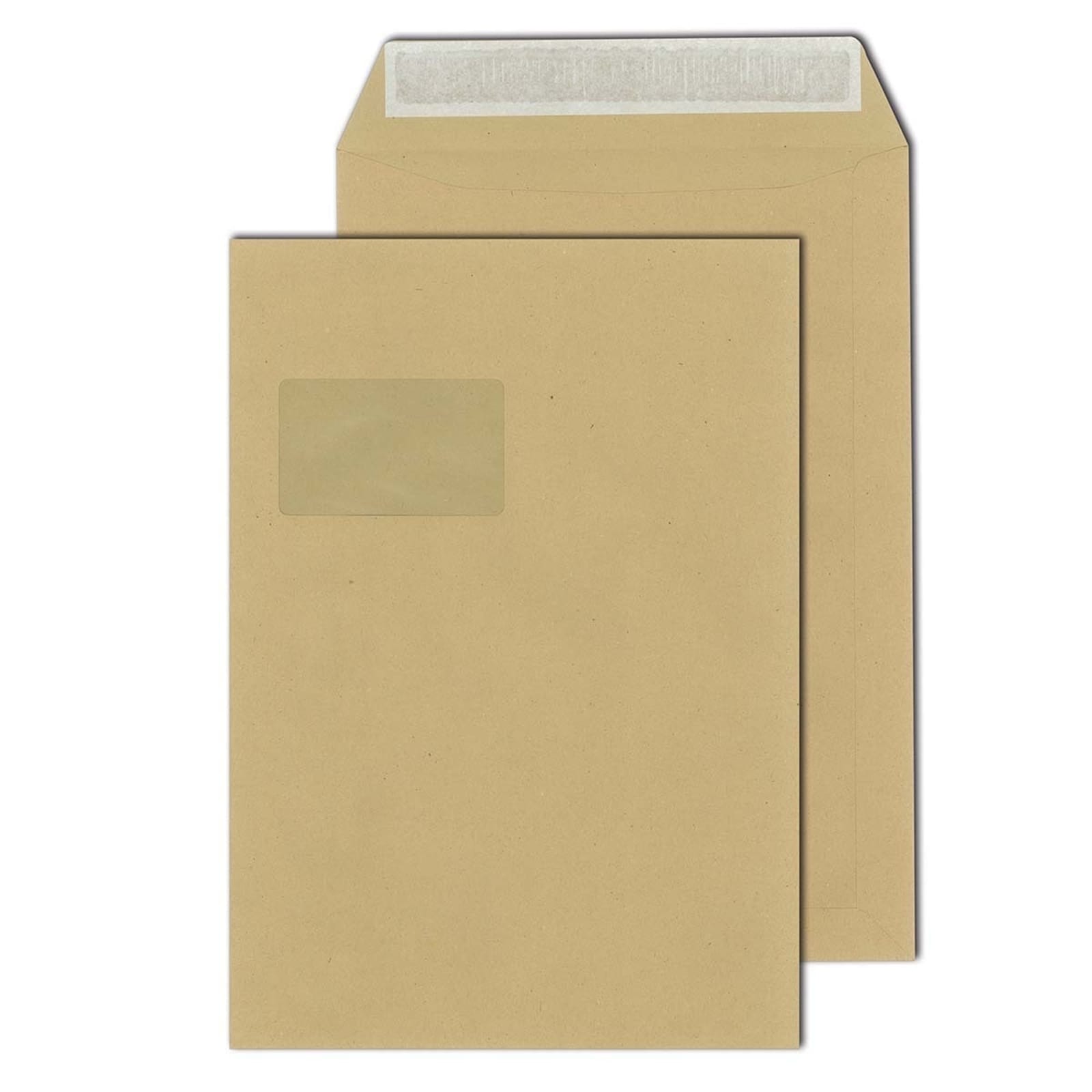 HTI-Living Versandtasche mit Fenster 250 St., haftklebend DIN C4 