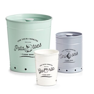 neuetischkultur Vorratsdosen 3er Set Metall Retro 