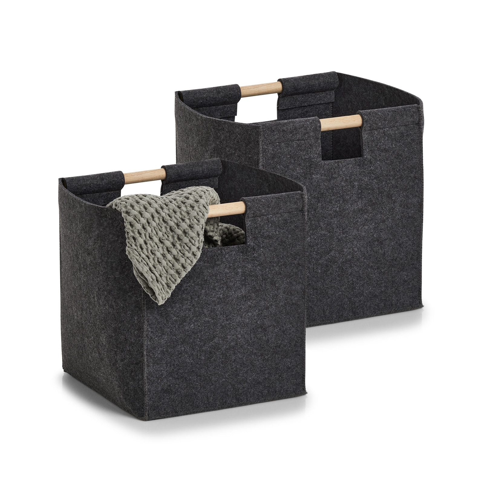 HTI-Living Aufbewahrungskorb 2er Set Filzkorb 