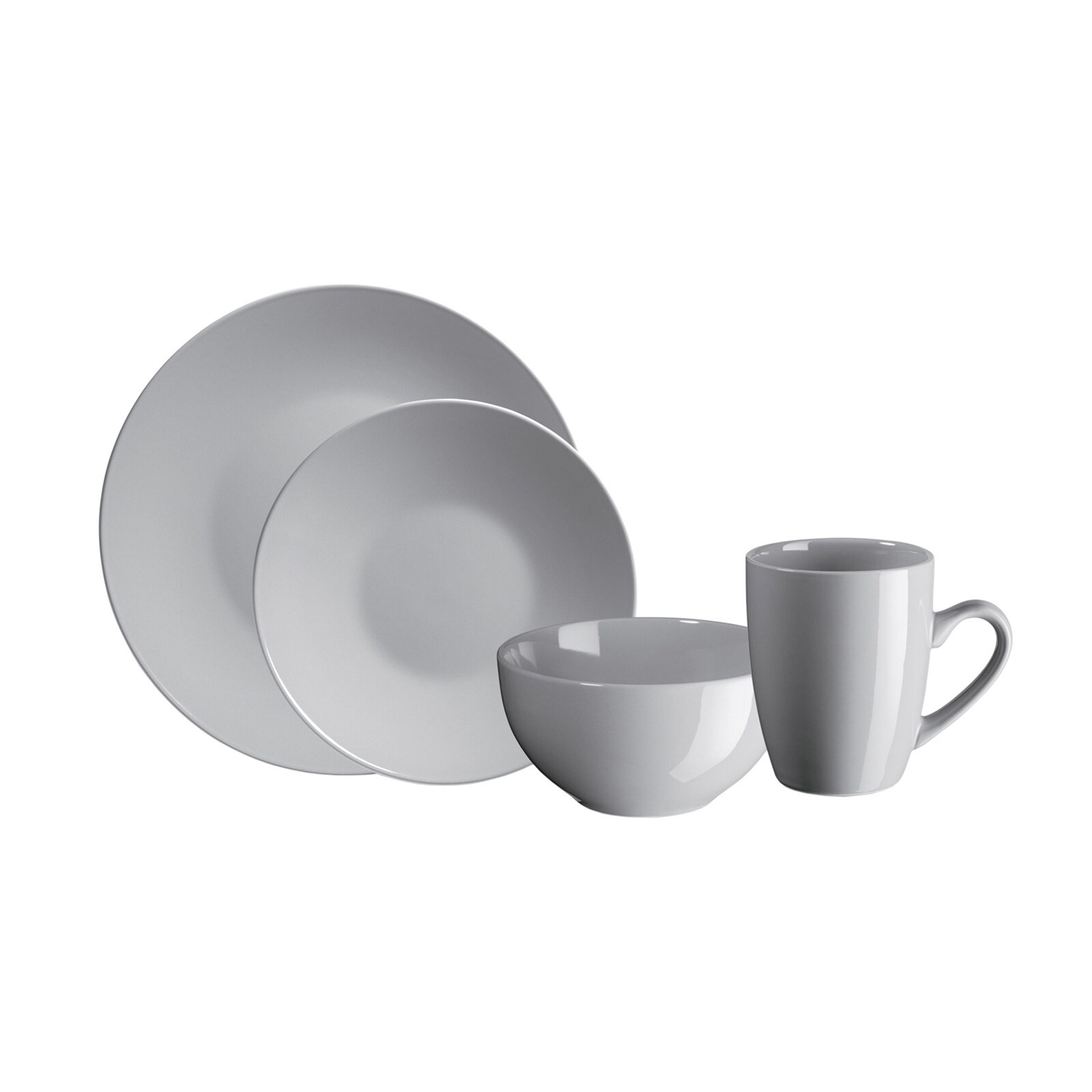 Kombiservice 16-teilig Pastell Selection Grau