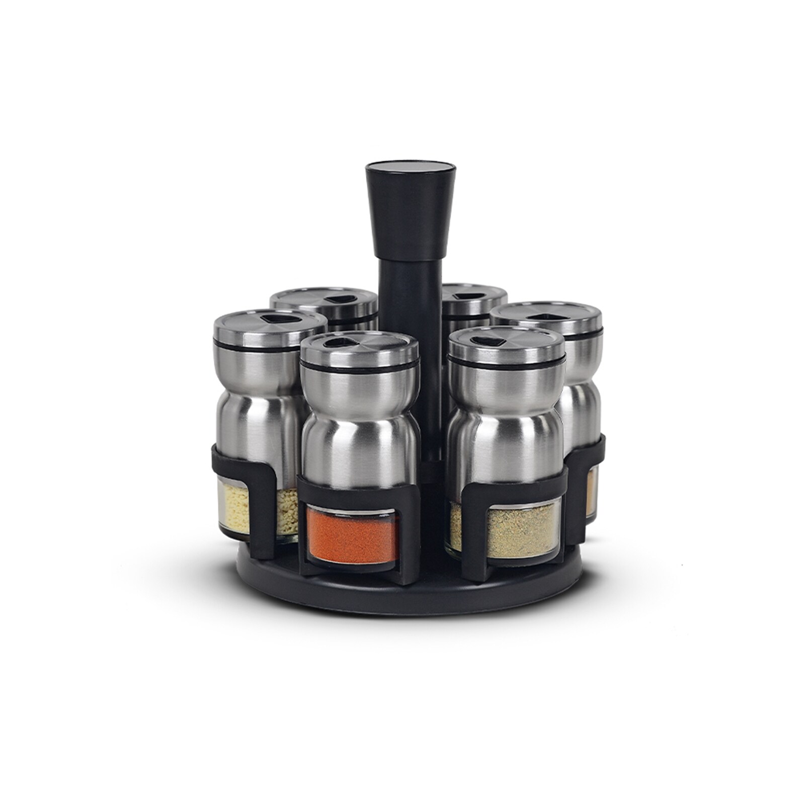 neuetischkultur Gew&uuml;rzst&auml;nder 7 teiliges Set 6 Gl&auml;ser 1 St&auml;nder 