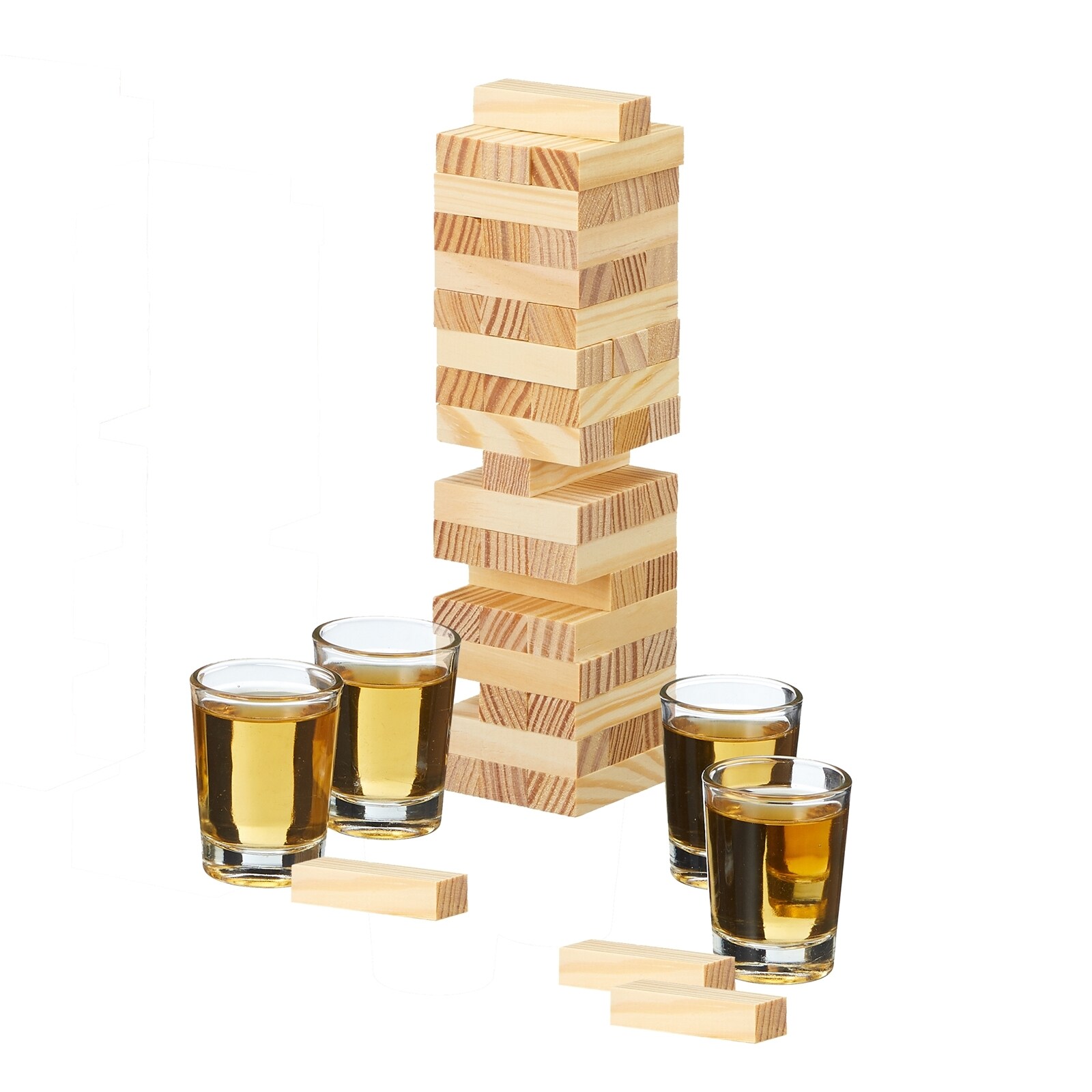 HTI-Living Trinkspiel Wackelturm Drunking Tower 