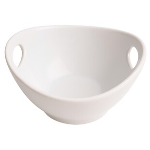 neuetischkultur Servierschale oval Porzellan weiß kleine Schale 10 x 9 x 5,5 cm 