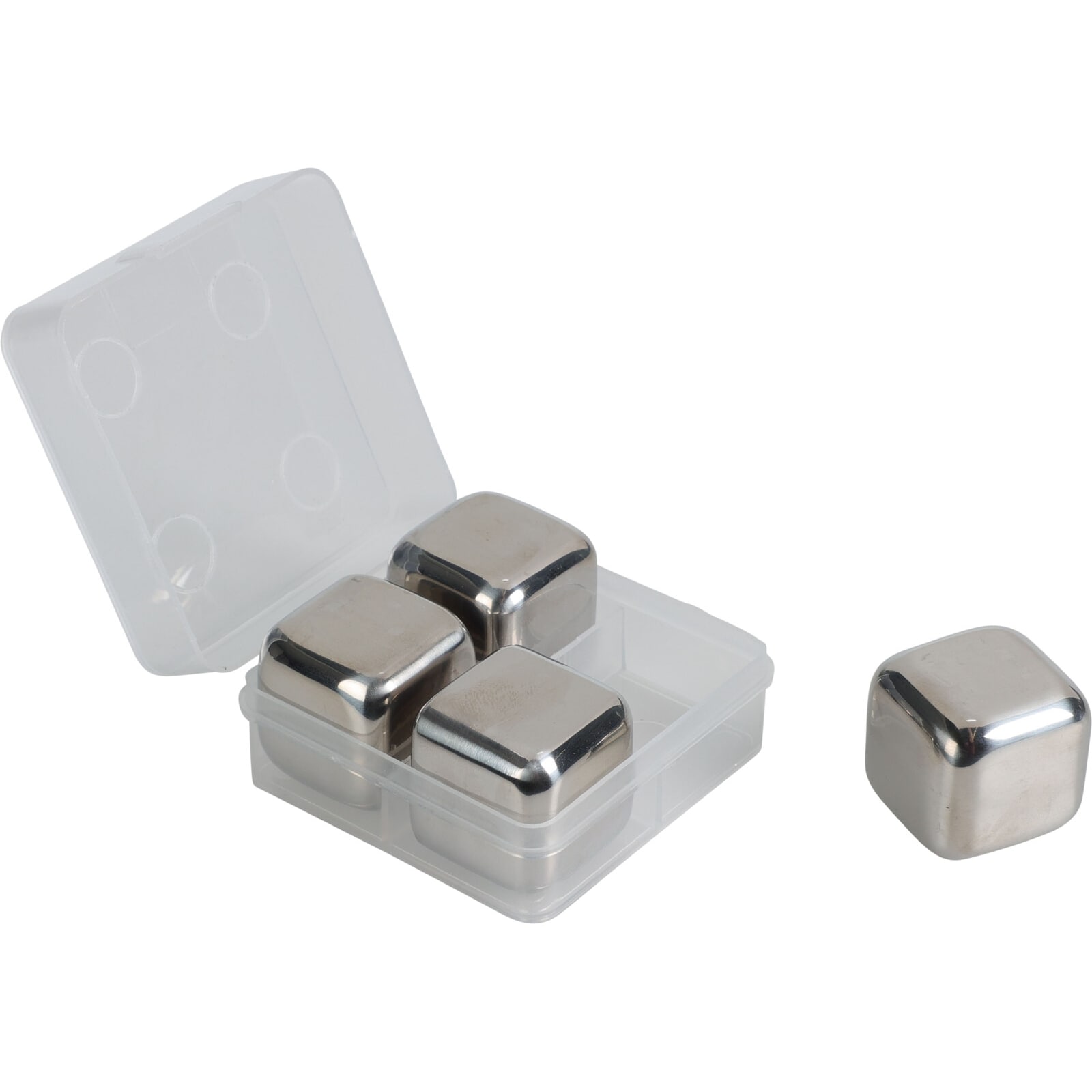 neuetischkultur Eisw&uuml;rfel 4-teiliges Set Edelstahl 