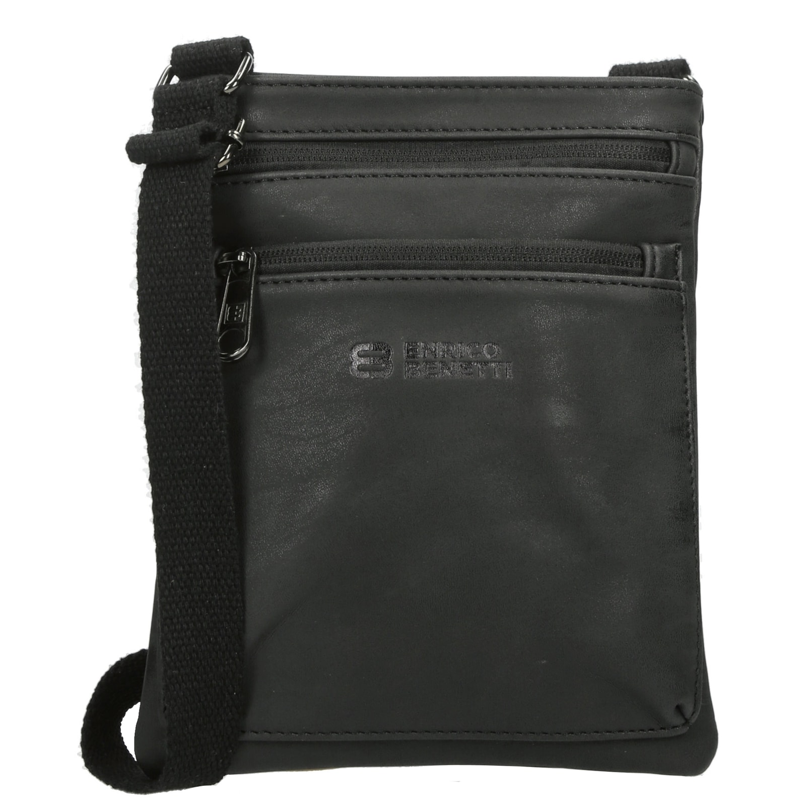 HTI-Living Schultertasche Herren Kunstleder Schwarz 