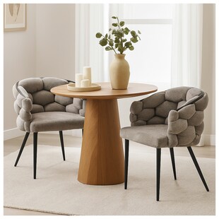 HTI-Living Stuhl Alsen Schwarz Braun 