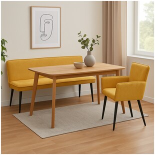 HTI-Living Polsterbank Mesilla Gelb 