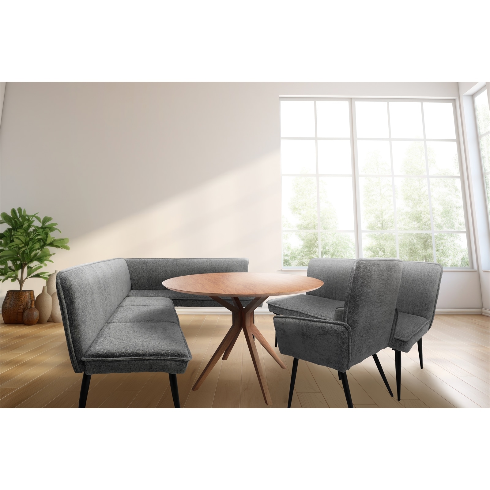 HTI-Living Polsterbank Mesilla Blaugrau 