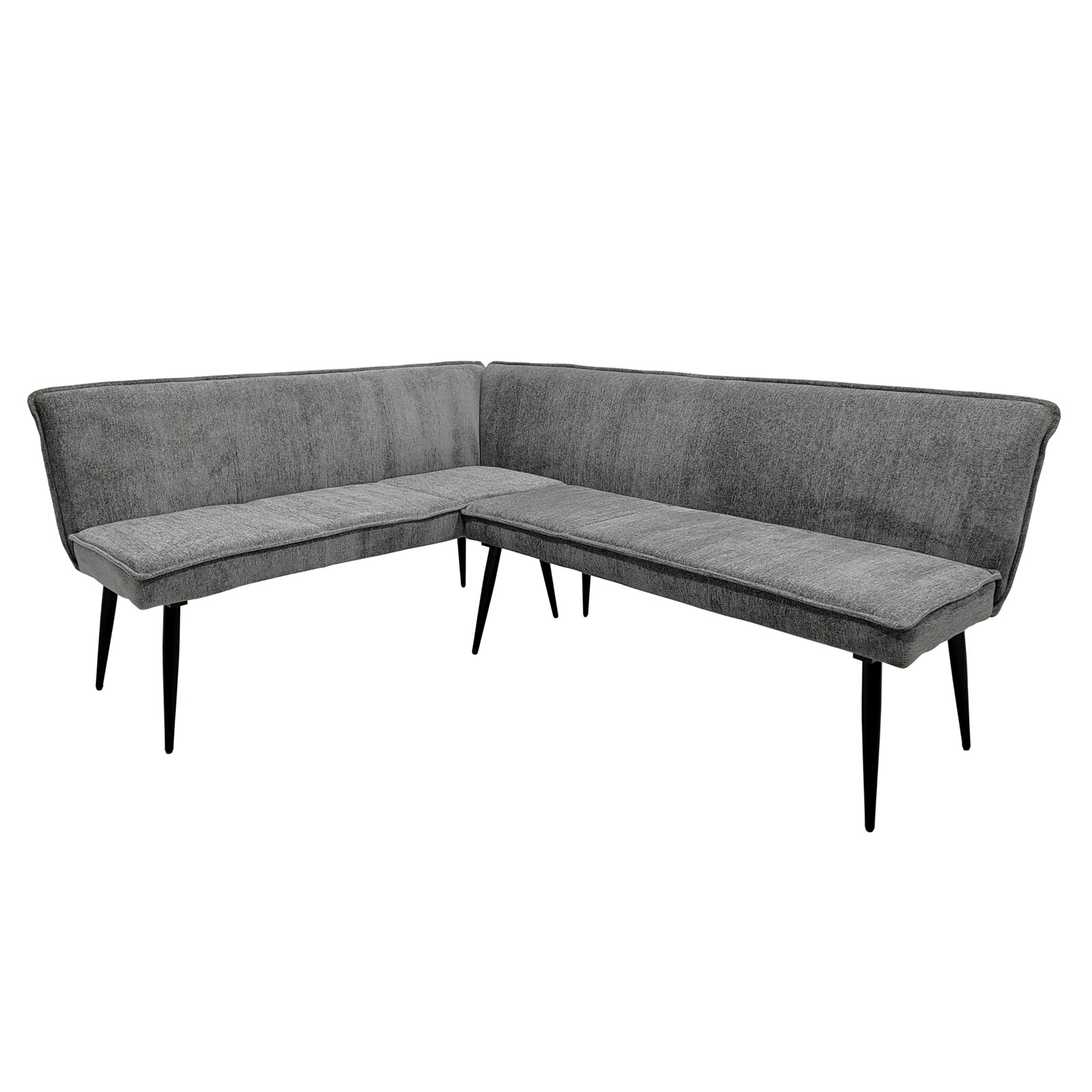 HTI-Living Eckbank 154 x 195 cm Mesilla Blaugrau kurzer Schenkel links 