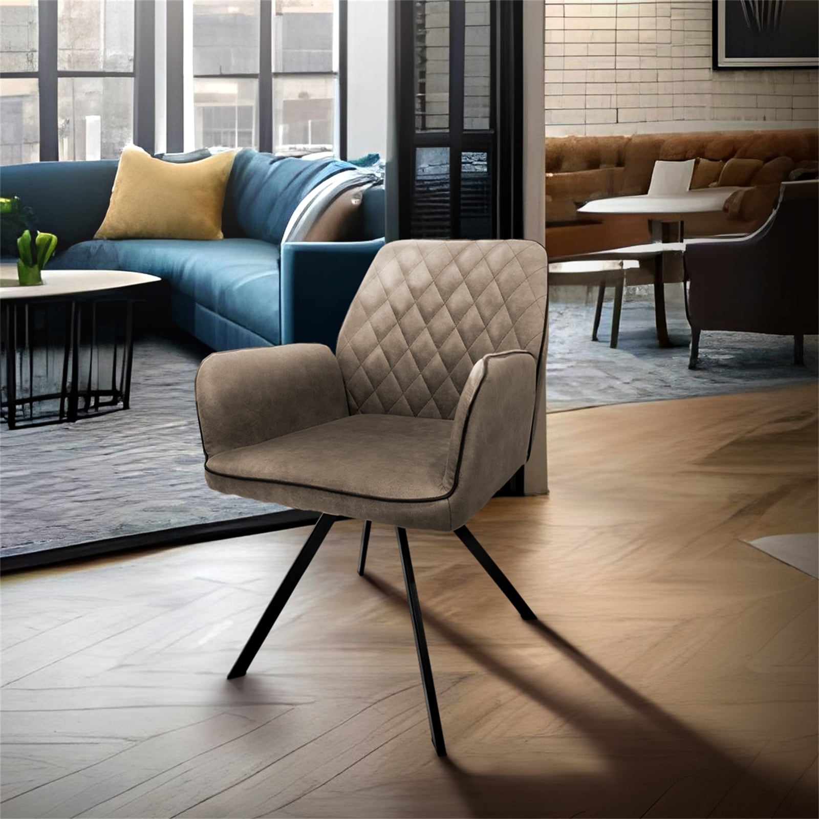 HTI-Living Stuhl Tumalo Braun 2er-Set 