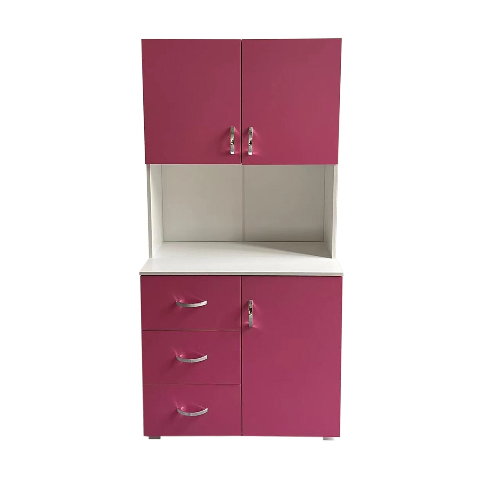 HTI-Living Badschrank Pink Wei&szlig; 