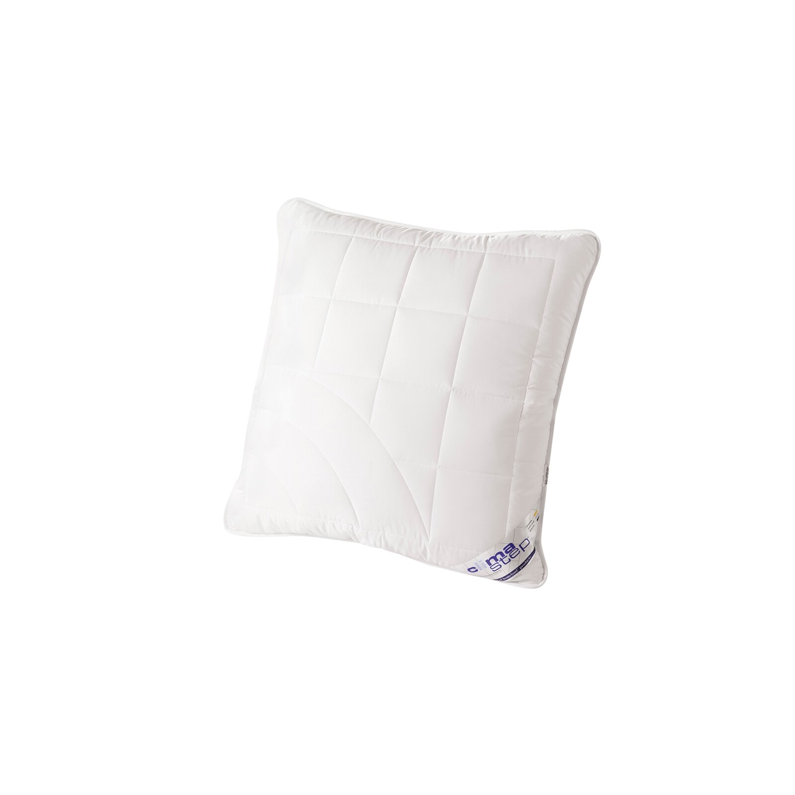 HTI-Living Kopfkissen 80x80 cm Karo-Steppung Wei&szlig; 