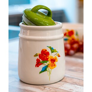 neuetischkultur Lebensmitteldose im Landhausstil 11 x 16 cm Kapuzinerkresse 