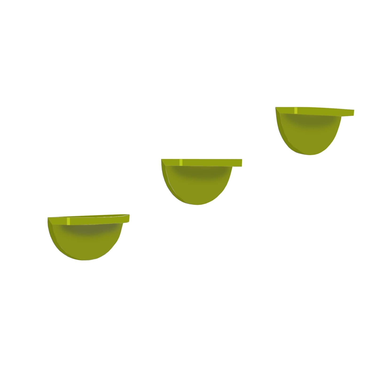 HTI-Living Wandregal 3er Set Konsole Altona Gr&uuml;n 