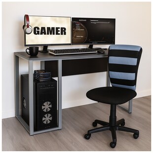 HTI-Living Drehstuhl höhenverstellbar Funky Blau 