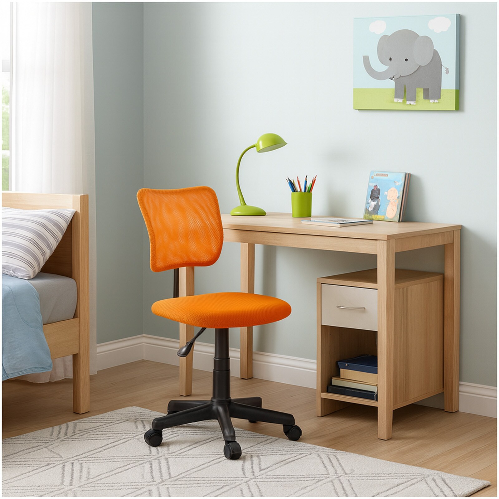 HTI-Living Schreibtischstuhl h&ouml;henverstellbar Fancy Orange 