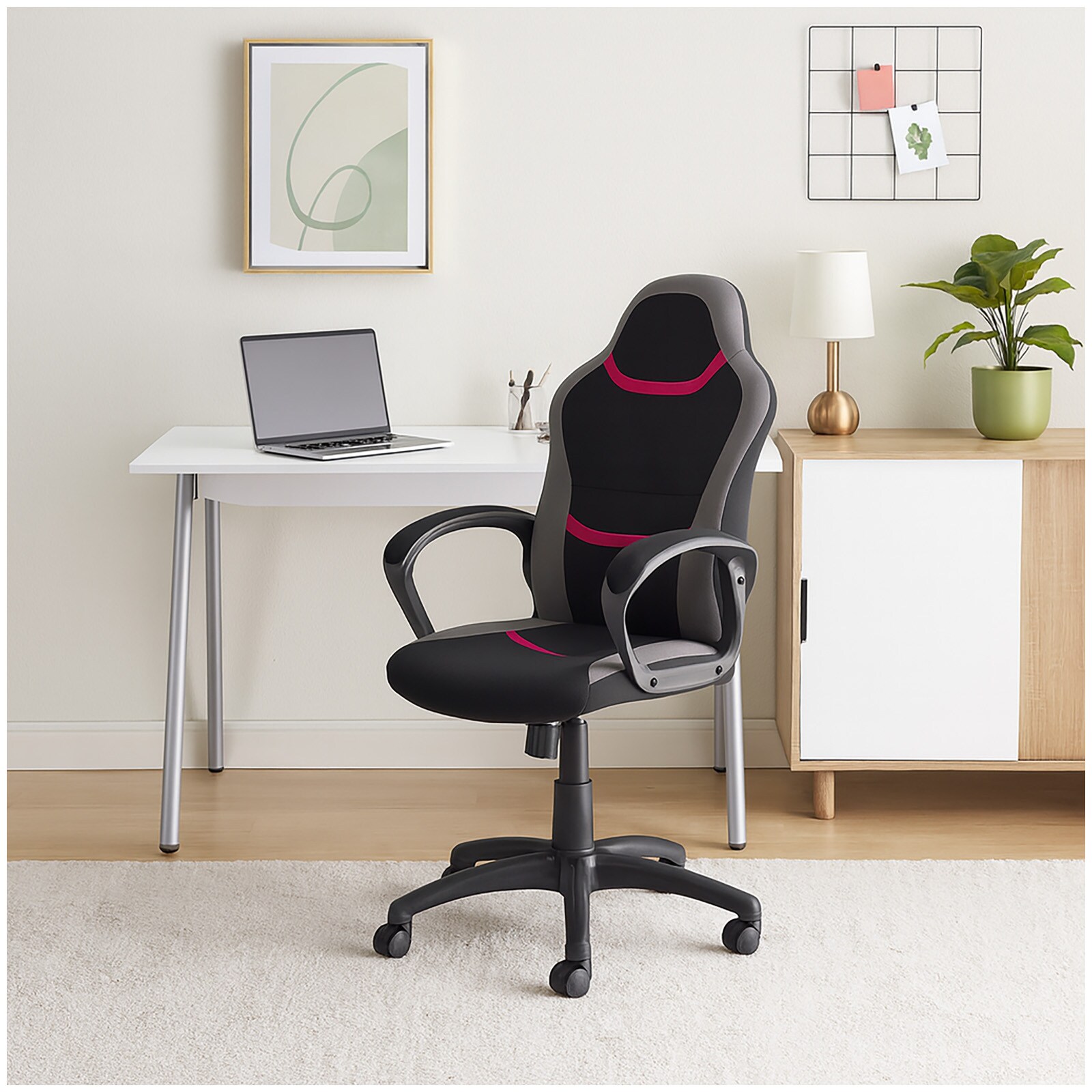 HTI-Living Bürostuhl höhenverstellbar Marcel Pink Image