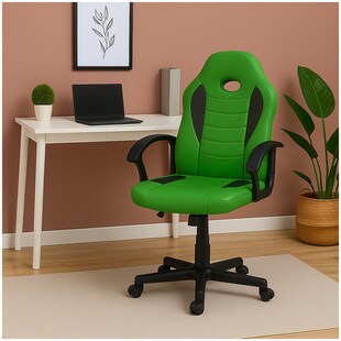 HTI-Living Schreibtischstuhl Junior höhenverstellbar ergonomischer Drehstuhl Grün 