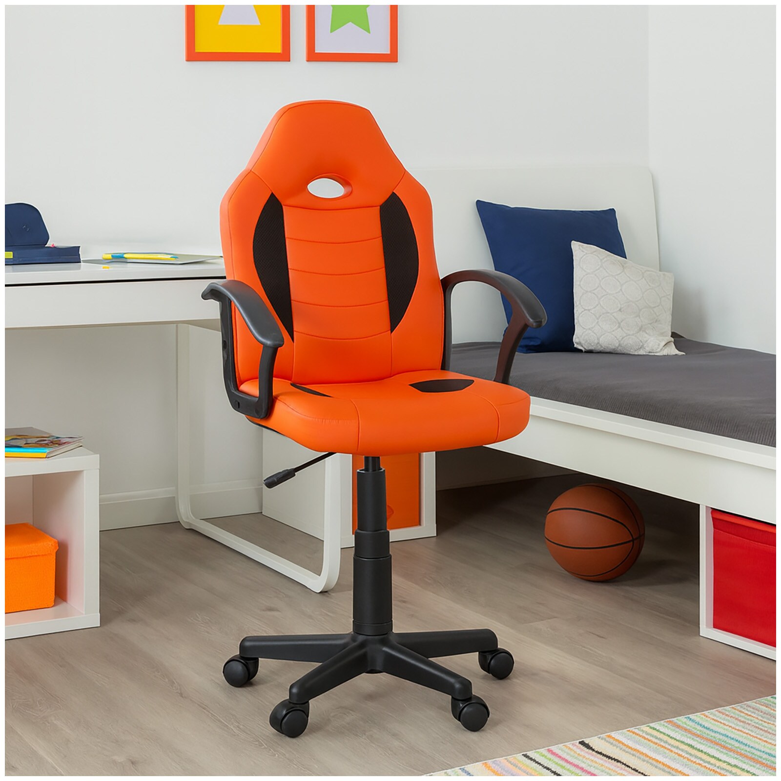 HTI-Living Schreibtischstuhl h&ouml;henverstellbar Daytona Junior Orange 