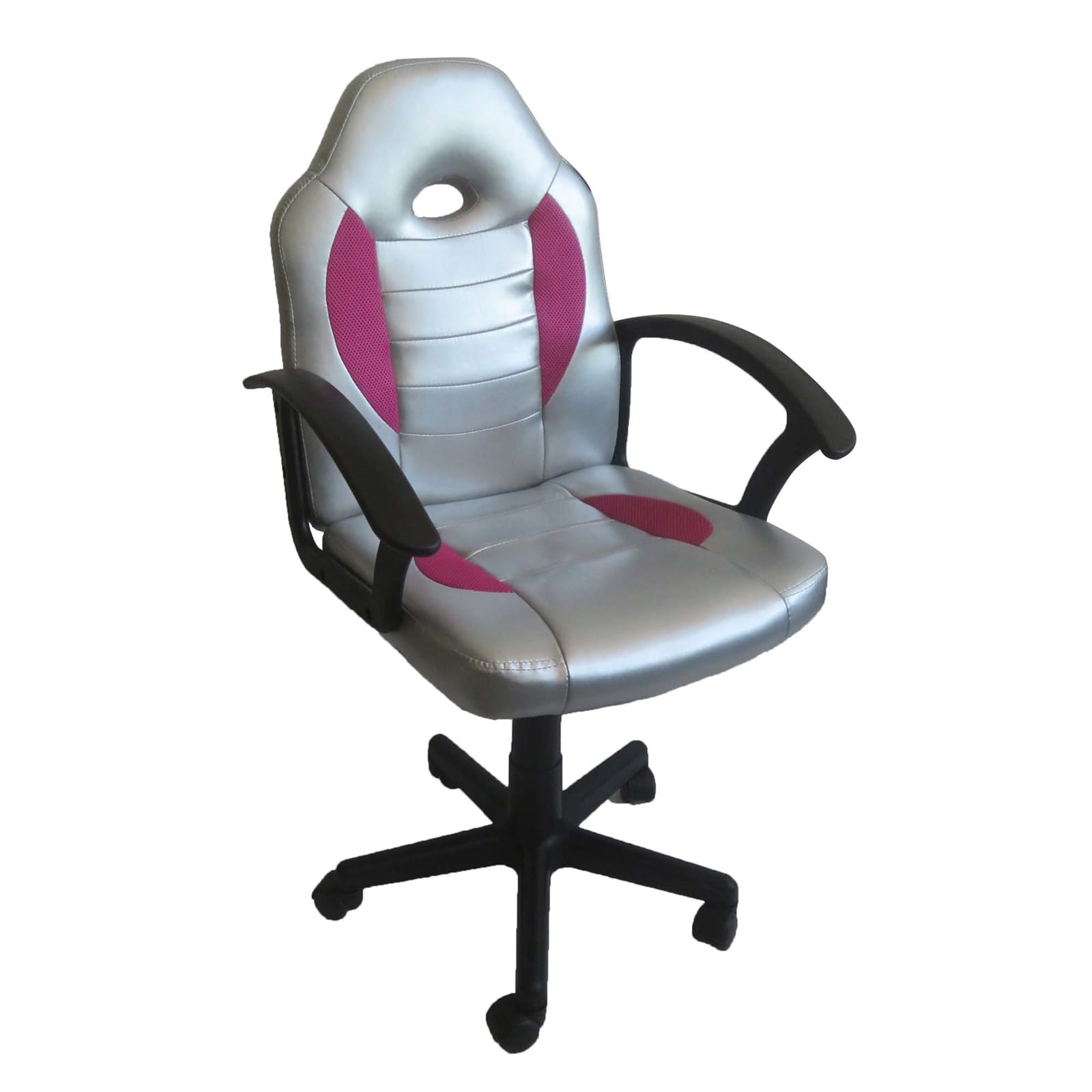 HTI-Living Schreibtischstuhl h&ouml;henverstellbar Daytona Junior Silber 