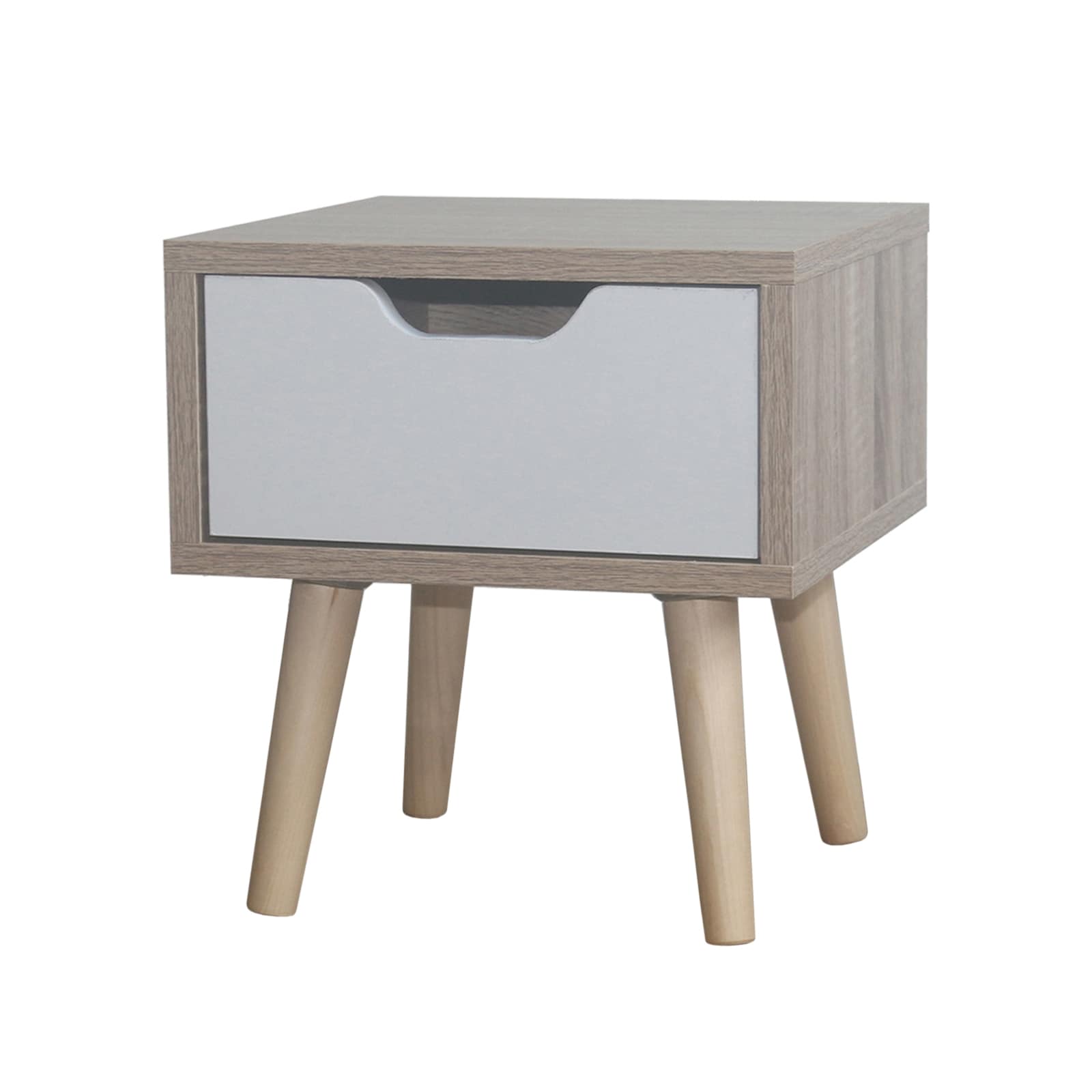 HTI-Living Nachttisch 1 Schublade Thekla Sonoma Wei&szlig; 