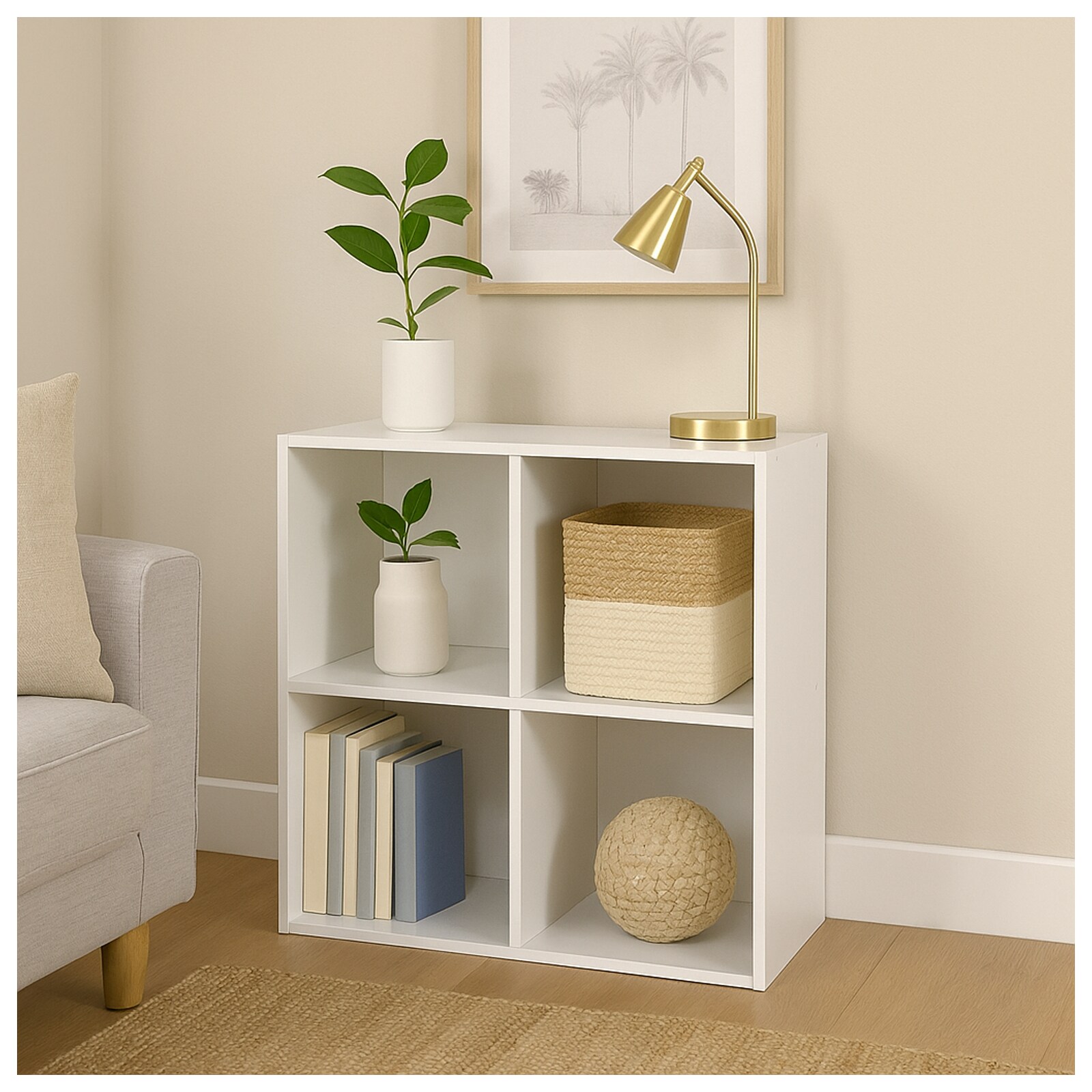 HTI-Living Regal 60x60 Thekla Wei&szlig; 