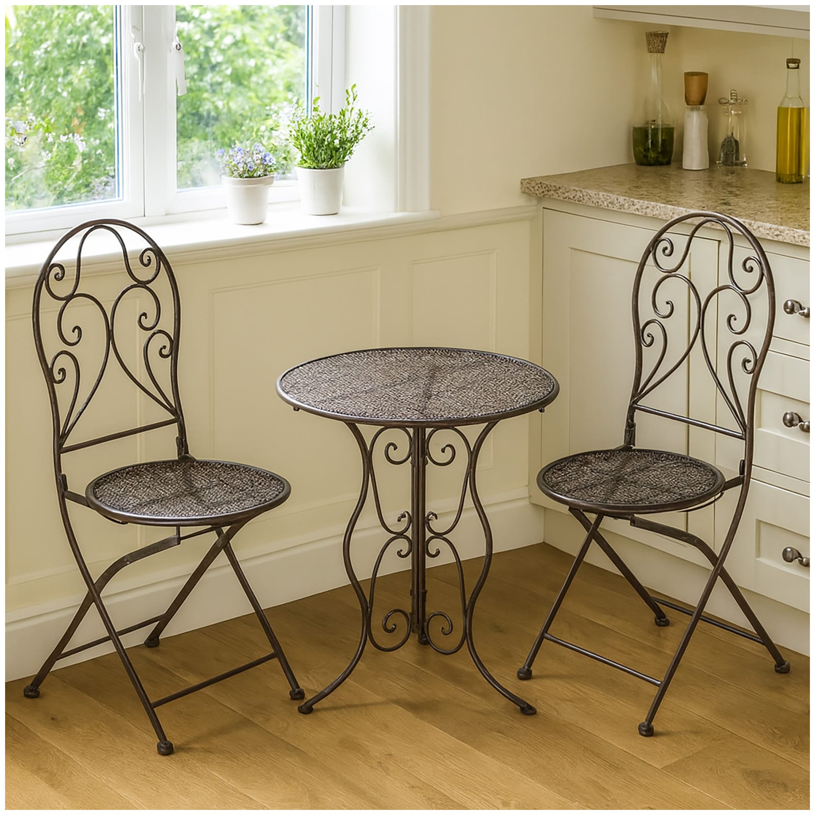 HTI-Living Essgruppe 3-teilig Lani Braun 