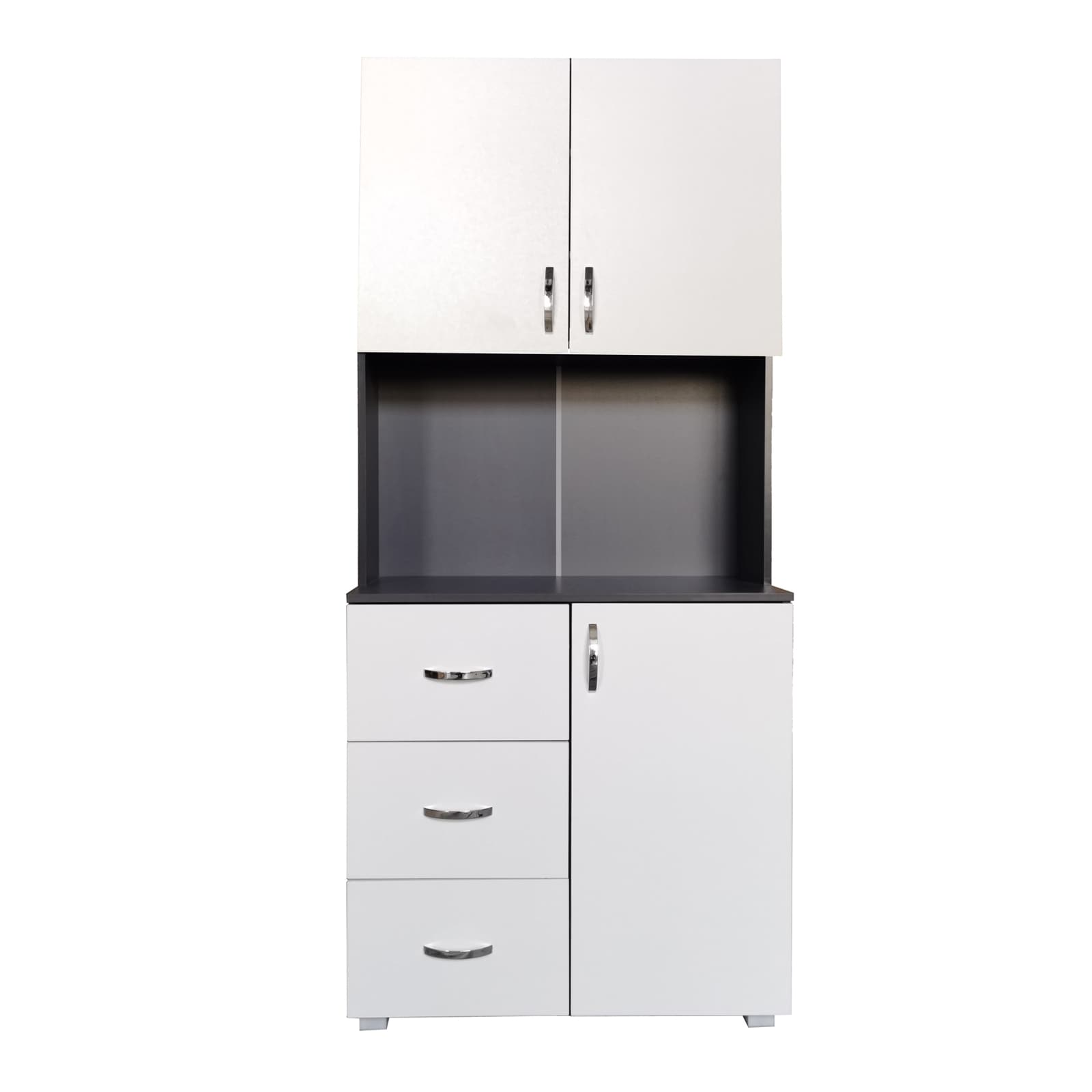 HTI-Living K&uuml;chenschrank Wei&szlig;/Grau Blanca 