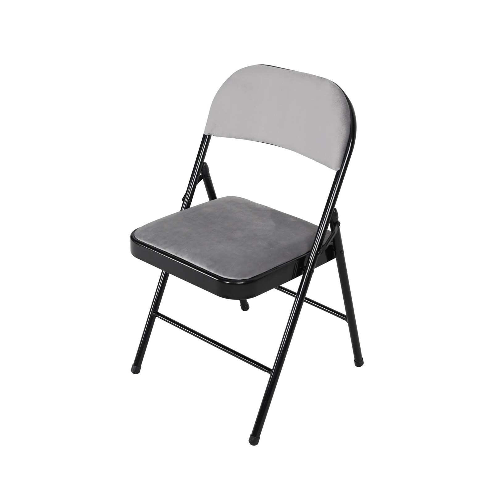 HTI-Living Klappstuhl Velvet Gestell Schwarz 