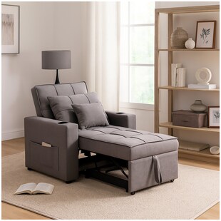 HTI-Living Relaxsessel Maritta Dunkelgrau 