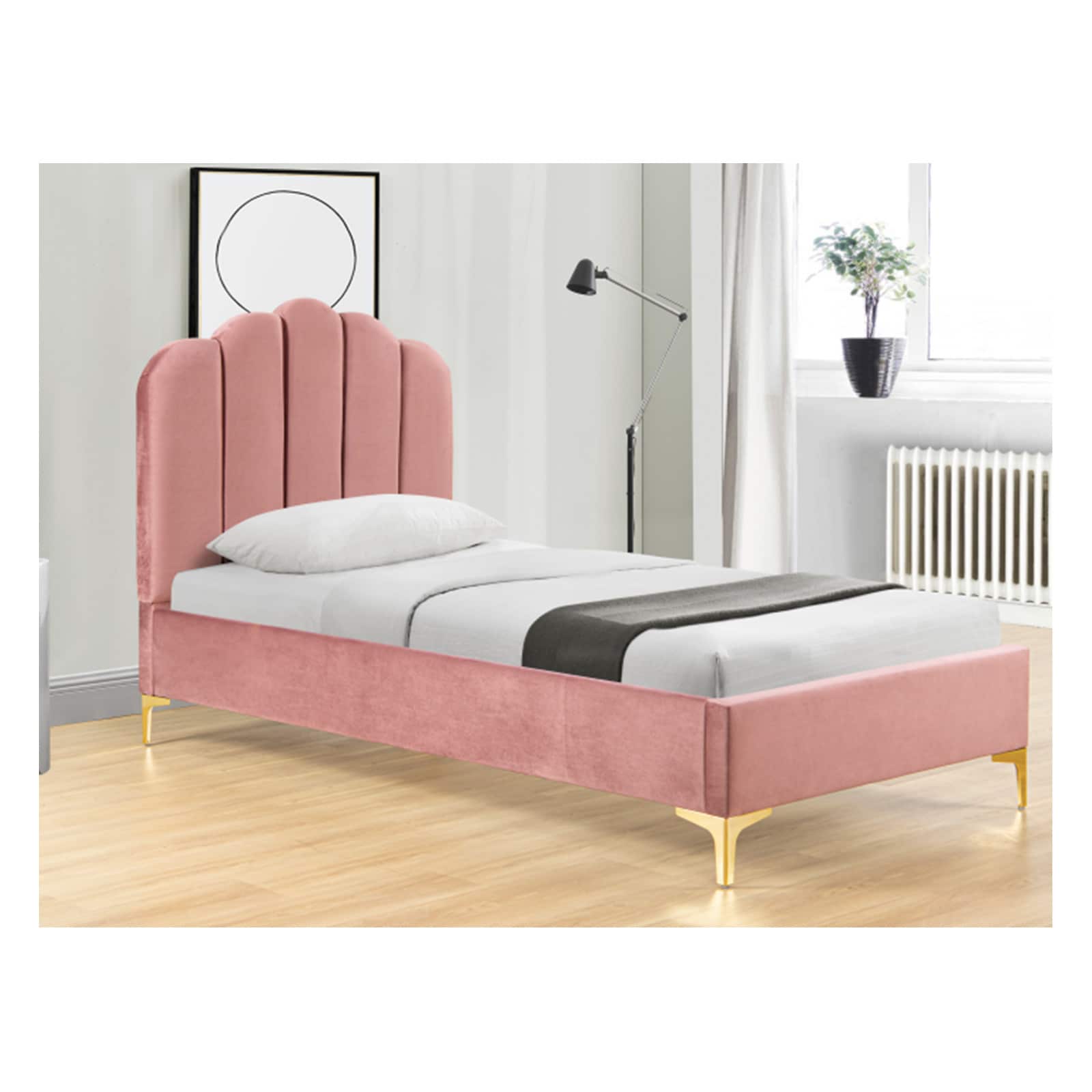 HTI-Living Polsterbett 90 x 200 cm Yoris Pink 