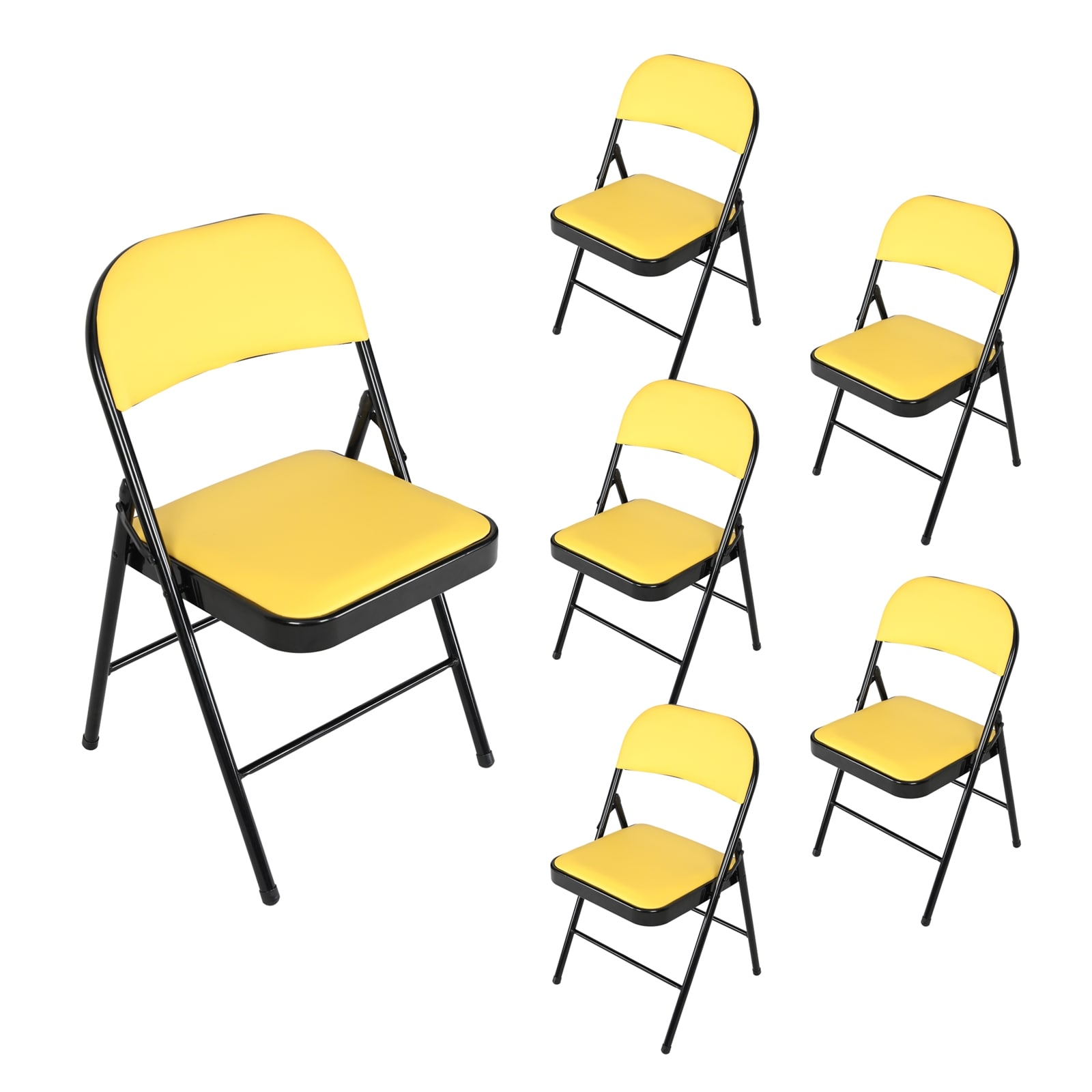 HTI-Living Klappst&uuml;hle 6er Set Wedigo Gelb 