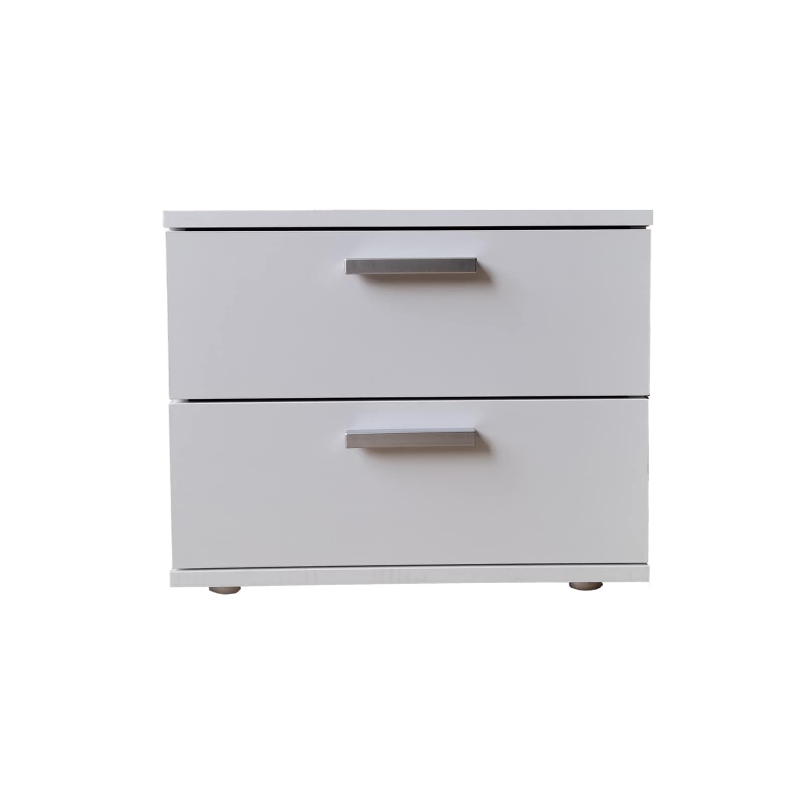 HTI-Living Nachtschrank Wei&szlig; mit 2 Schubladen Nina 