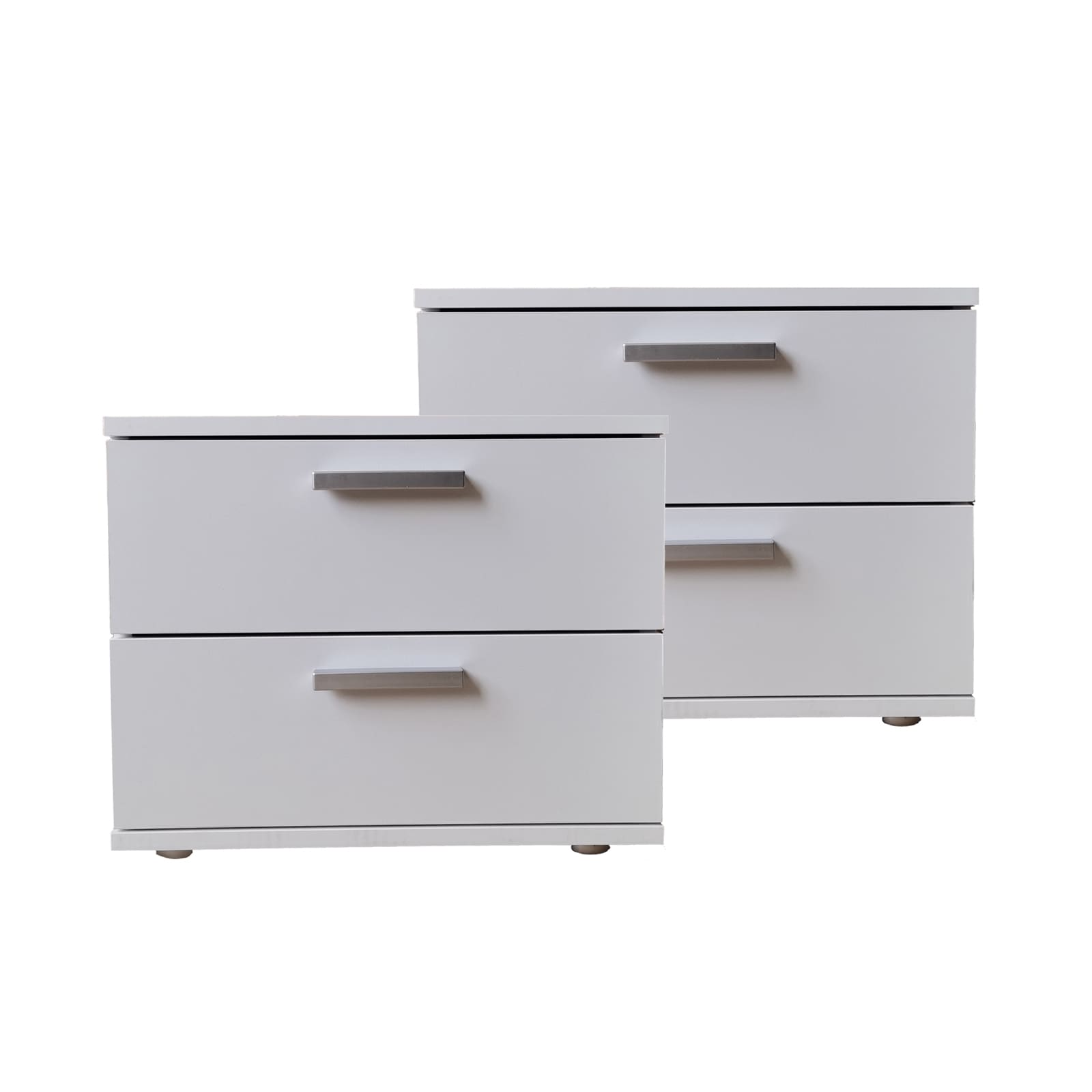 HTI-Living Nachtschrank 2er Set Wei&szlig; Nina 