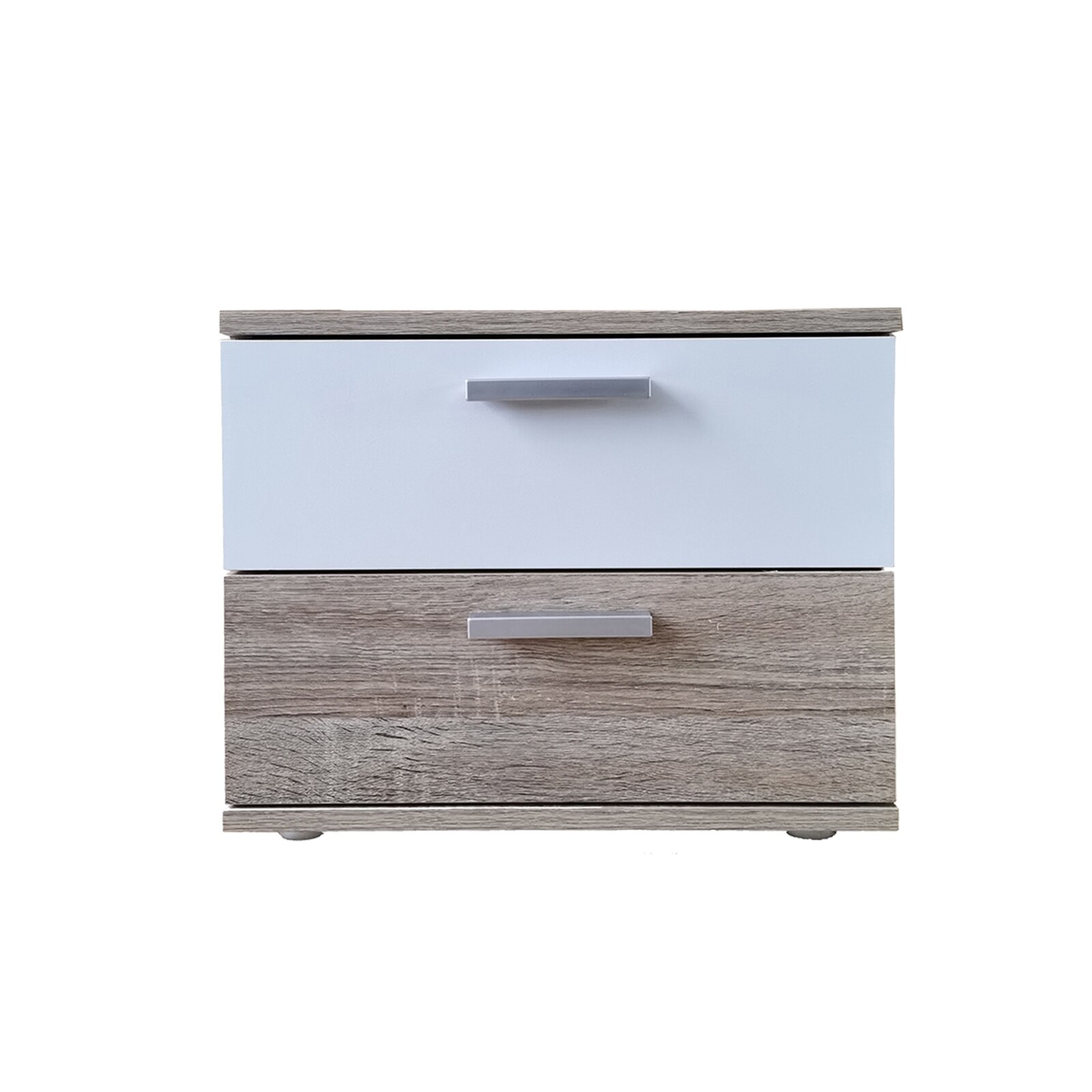 HTI-Living Nachtschrank Sonoma Wei&szlig; Nina 