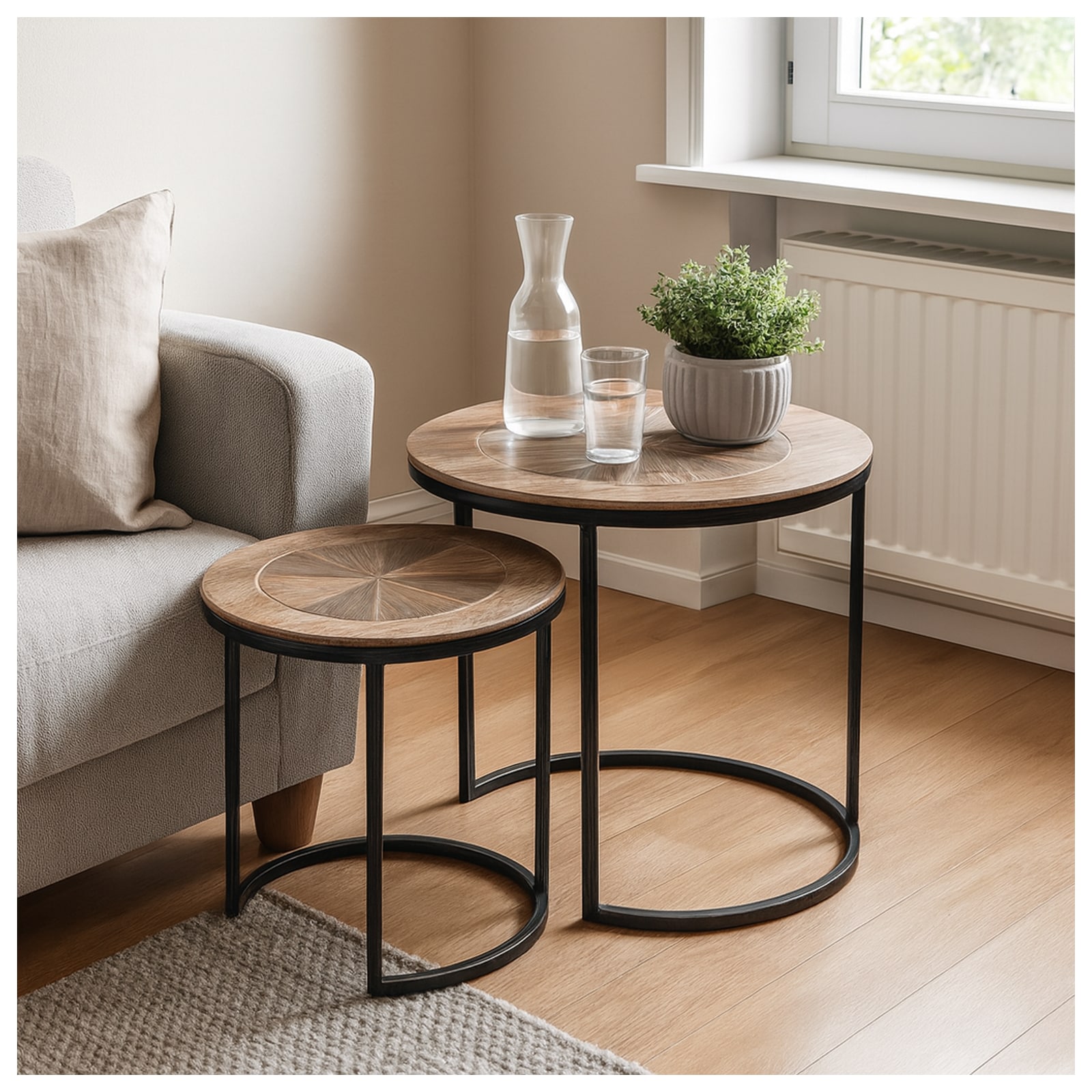formano Beistelltisch 2er Set Couchtisch 