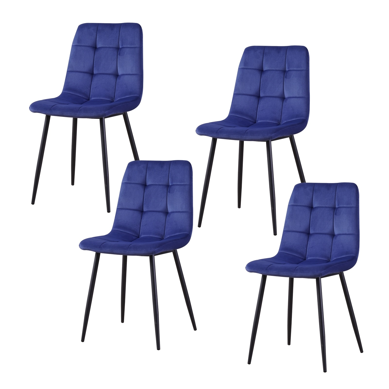 HTI-Living Esszimmerstuhl 4er Set Blau Mesa 