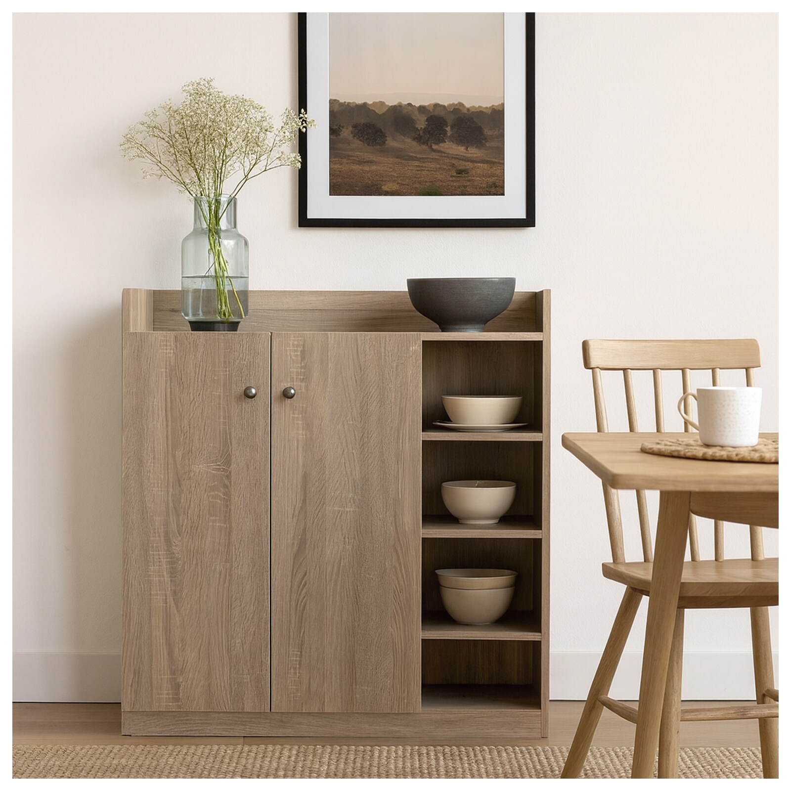 HTI-Living Sideboard mit 8 Regalf&auml;chern 