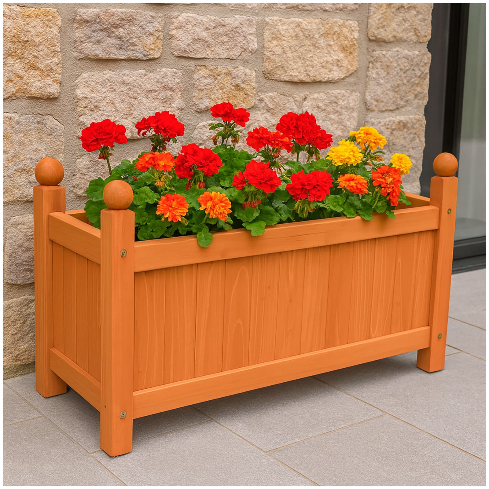 HTI-Living Blumenkasten 60 cm braun Heidi 