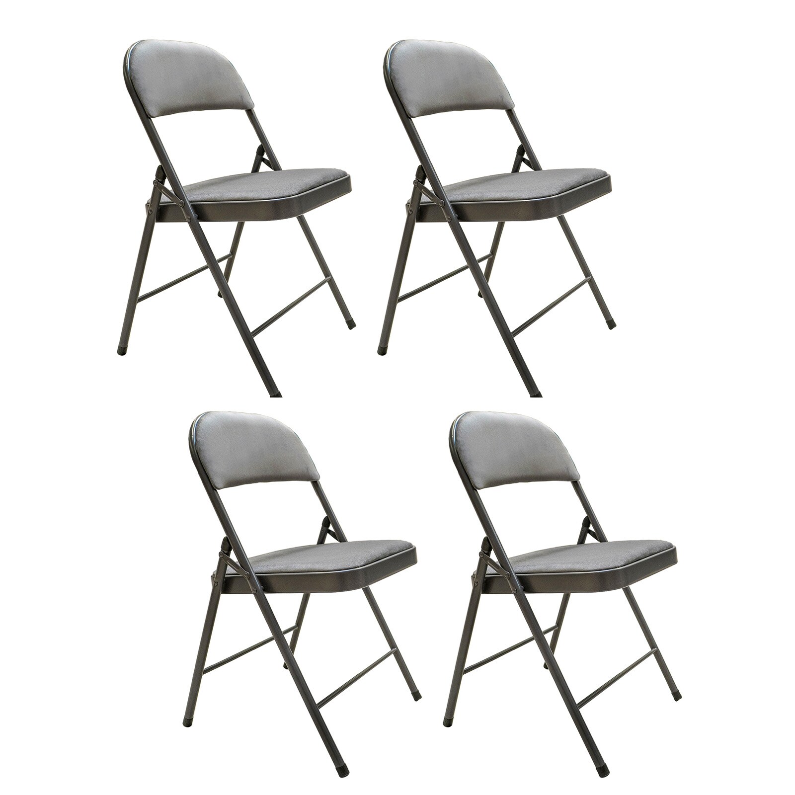 HTI-Living Klappstuhl 4er Set Grau 