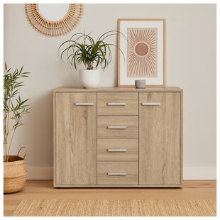 HTI-Living Sideboard Nina mit 4 Schubladen Sonoma 