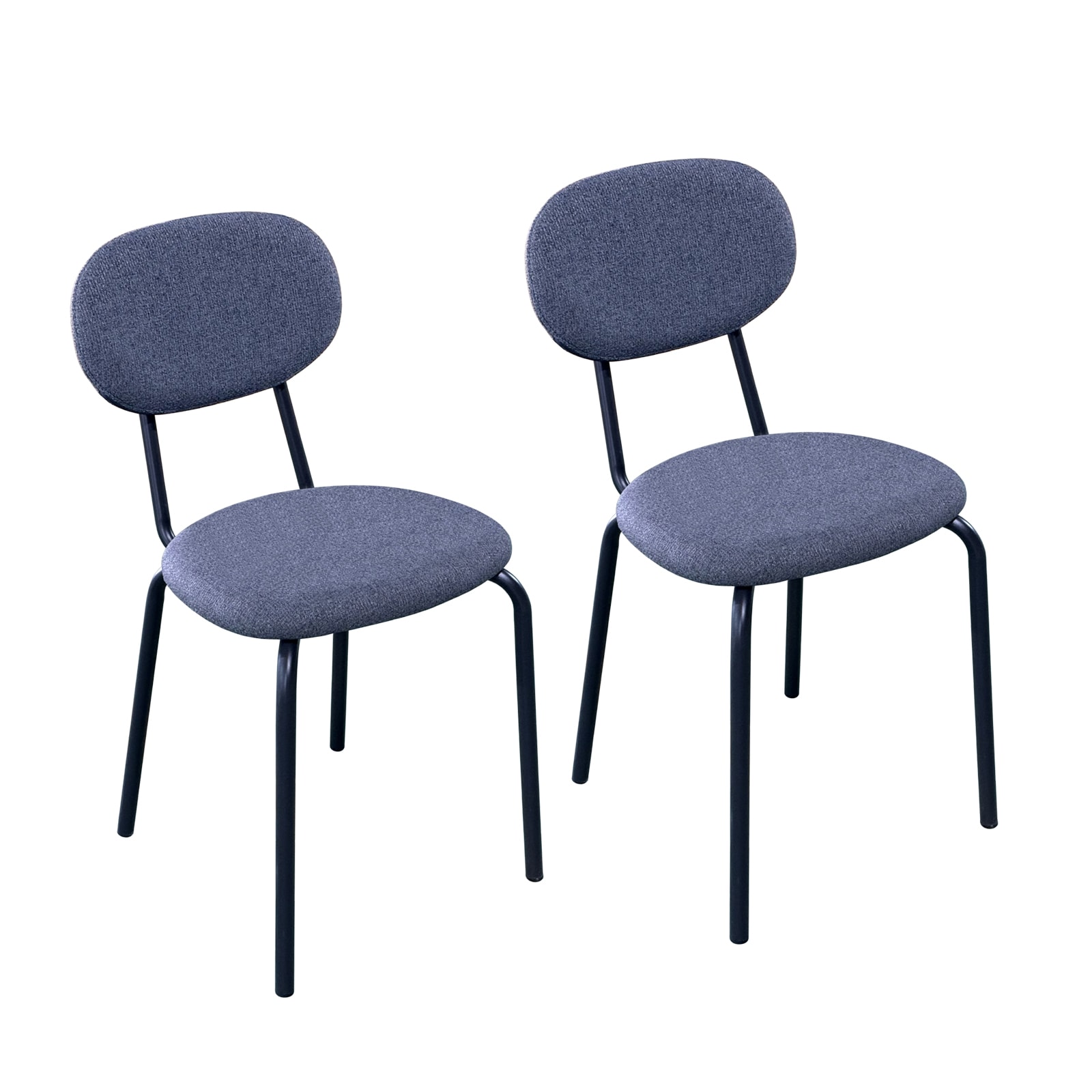 HTI-Living Stuhl Anella Dunkelgrau 2er-Set 