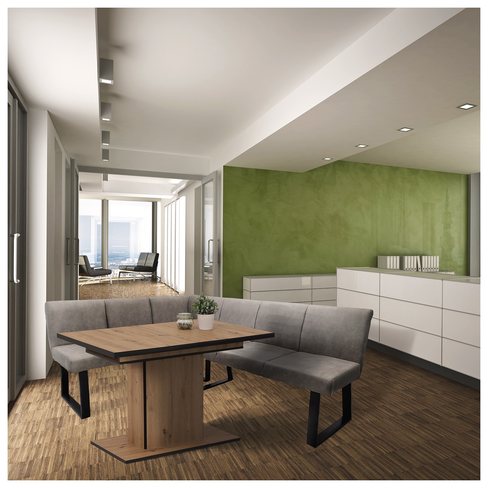 HTI-Living Eckbank 152 x 192 cm Vemal kurzer Schenkel links 