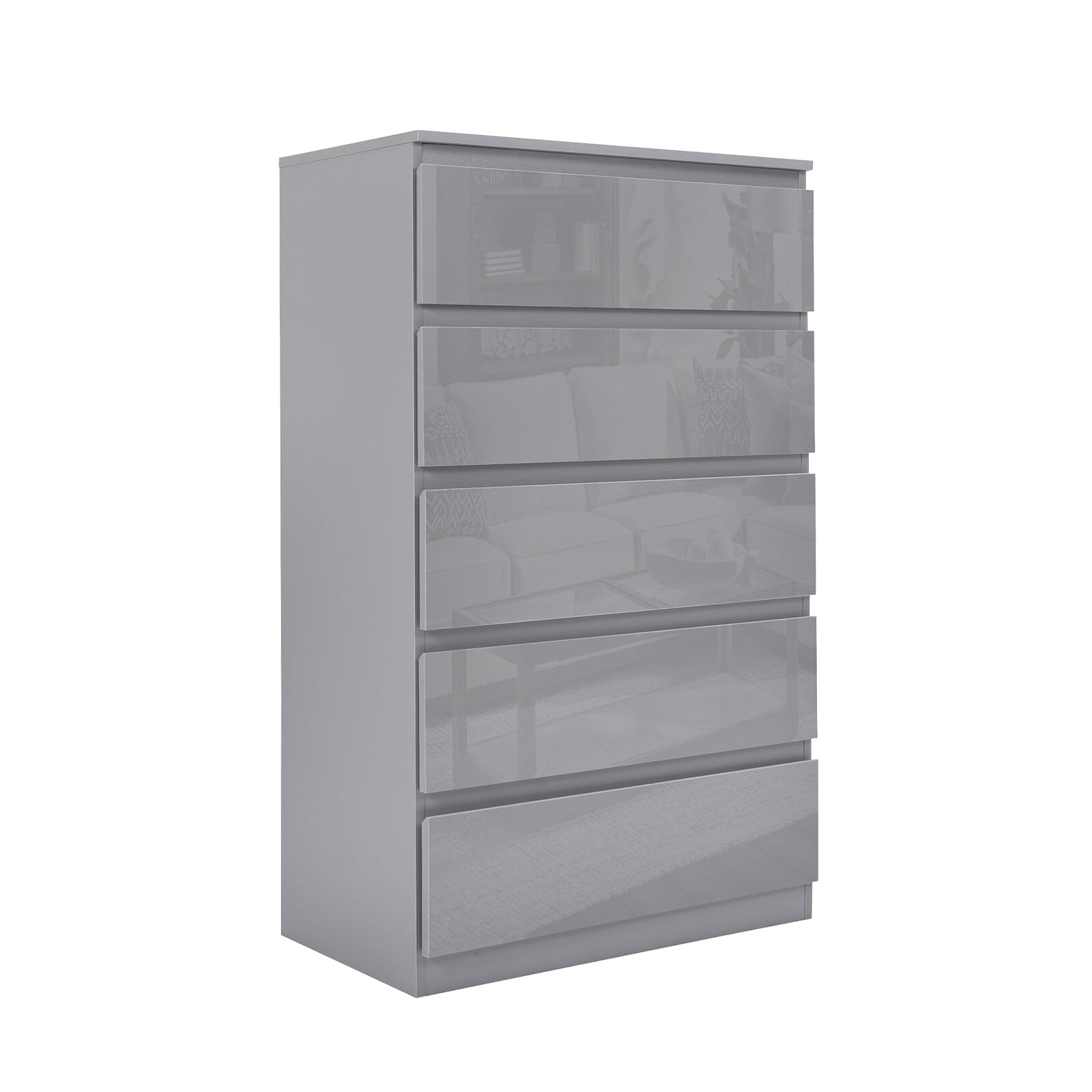 HTI-Living Kommode Kenji 5 Schubladen Hochglanz 