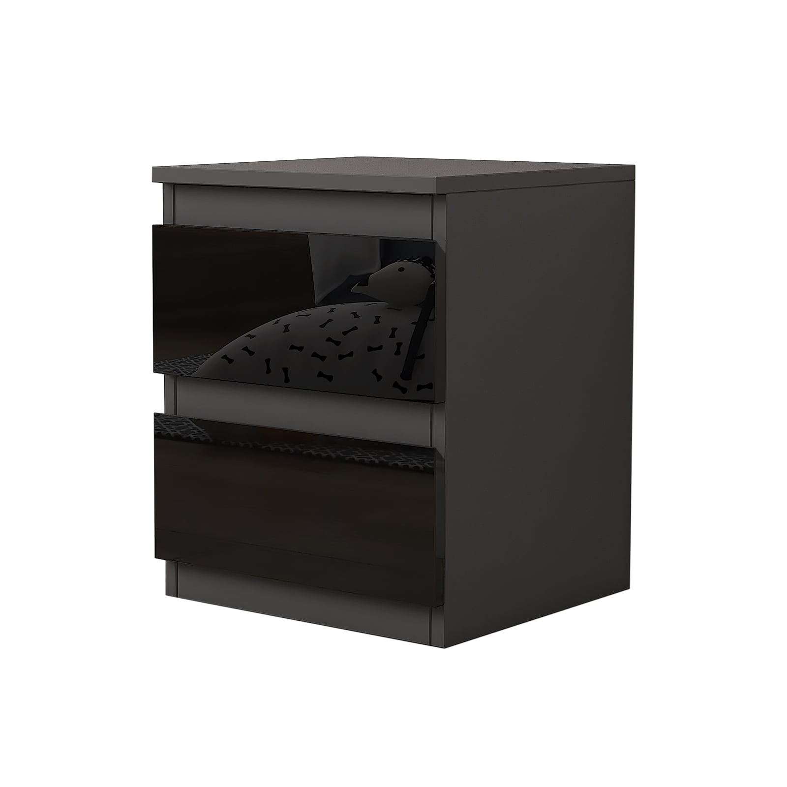 HTI-Living Nachtschrank Kenji Hochglanz 